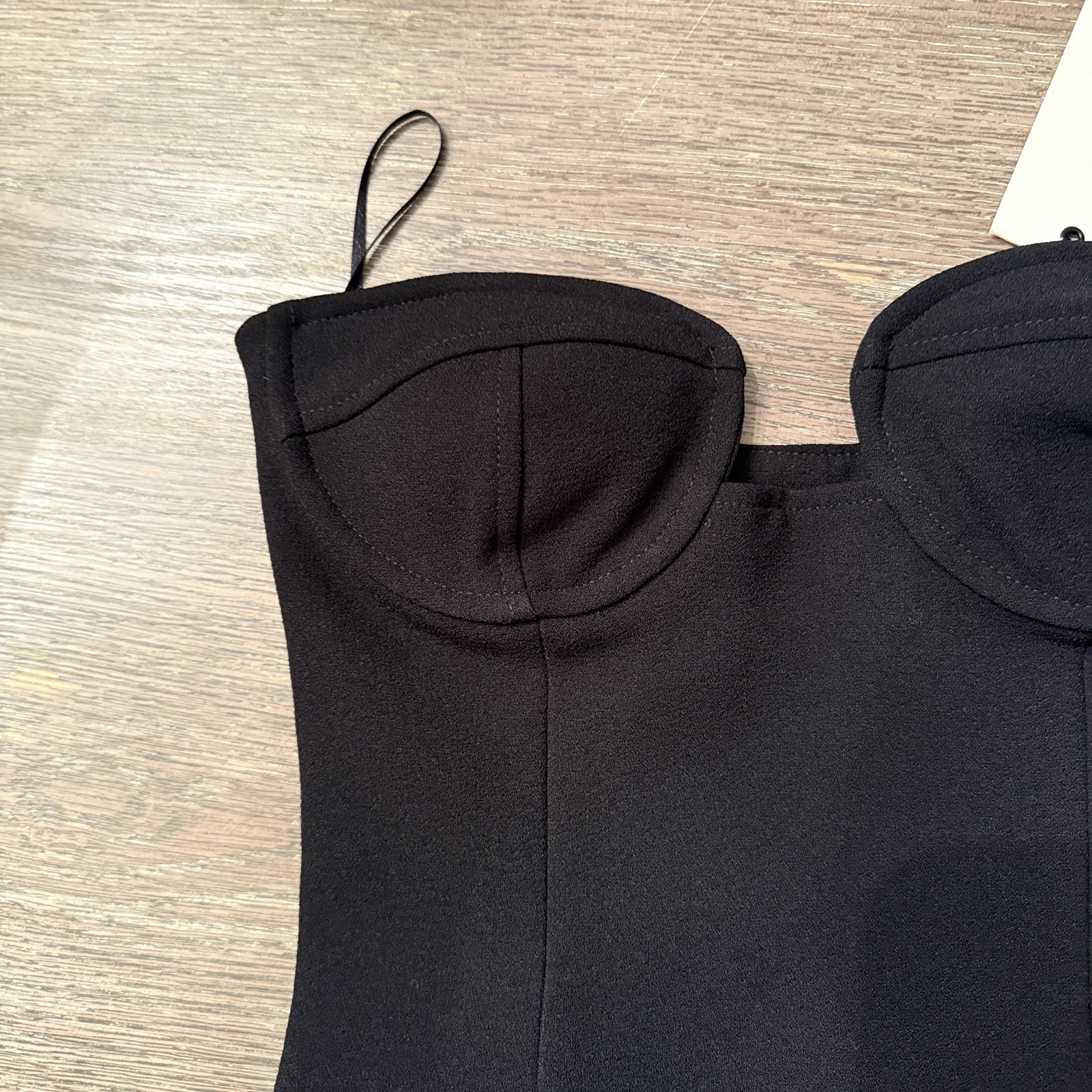 Nwt Arcina Ori Frida Bustier Black Crepe Sz Small — image 6 of 8